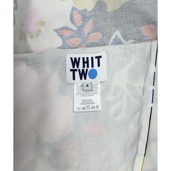 Anthropologie Whit Two Pink Floral Petal Cross Back Dress Tiki 4 - Picture 7 of 10